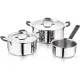Набір посуду MasterPro Foodies collection 2 каструлі та ківш 16/20/24 см (BGEU-5539)