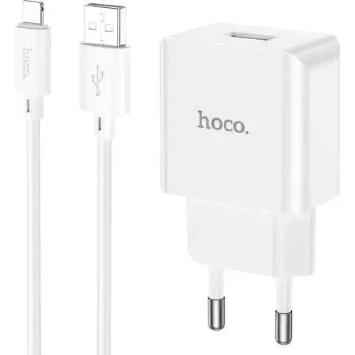 Зарядний пристрій HOCO C106A charger set(iP) White (6931474783899)