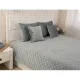 Покривало Руно двостороннє декоративне Velour Dark Grey ромб 150х220 см (360.55_Dark Grey ромб)