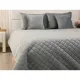 Покривало Руно двостороннє декоративне Velour Dark Grey ромб 150х220 см (360.55_Dark Grey ромб)