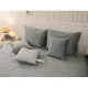 Покривало Руно двостороннє декоративне Velour Dark Grey ромб 150х220 см (360.55_Dark Grey ромб)