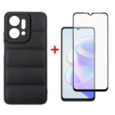 Чохол до мобільного телефона Dengos Kit for Honor x7a case + glass (Black) (DG-KM-55)