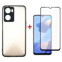 Чохол до мобільного телефона Dengos Kit for OPPO A57s case + glass (Black) (DG-KM-35)