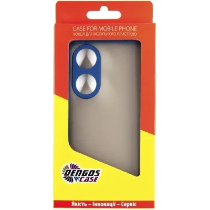 Чохол до мобільного телефона Dengos Kit for OPPO A98 5G case + glass (Blue) (DG-KM-39)