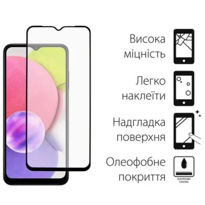Чохол до мобільного телефона Dengos Kit for Samsung Galaxy A03 case + glass (Red) (DG-KM-23)