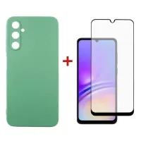 Чохол до мобільного телефона Dengos Kit for Samsung Galaxy A05s (A057) case + glass (Mint) (DG-KM-10)