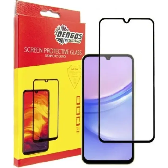Чохол до мобільного телефона Dengos Kit for Samsung Galaxy A25 5G case + glass (Black) (DG-KM-65)