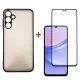 Чохол до мобільного телефона Dengos Kit for Samsung Galaxy A25 5G case + glass (Black) (DG-KM-65)