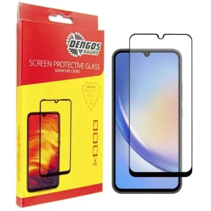 Чохол до мобільного телефона Dengos Kit for Samsung Galaxy A34 5G case + glass (Purple) (DG-KM-42)