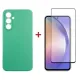 Чохол до мобільного телефона Dengos Kit for Samsung Galaxy A54 5G case + glass (Mint) (DG-KM-43)