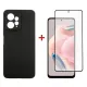 Чохол до мобільного телефона Dengos Kit for Xiaomi Redmi Note 12 4G case + glass (Black) (DG-KM-44)