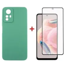 Чохол до мобільного телефона Dengos Kit for Xiaomi Redmi Note 12s case + glass (Mint) (DG-KM-46)