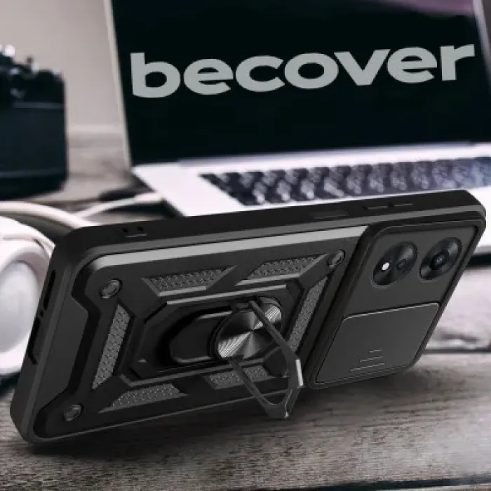 Чохол до мобільного телефона BeCover Military Oppo A58 4G Black (710713)
