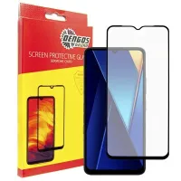 Скло захисне Dengos Full Glue POCO C65 (black) (TGFG-352)