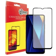 Скло захисне Dengos Full Glue POCO C65 (black) (TGFG-352)