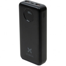 Батарея універсальна Vinga 20000 mAh 22.5W Display Black (VPBB2022)