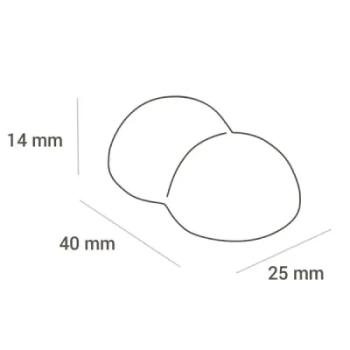 Форма для шоколаду Silikomart Bolla-p 40х25 h14 мм 24 шт (CH010)