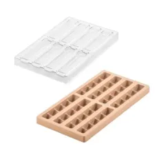 Форма для шоколаду Silikomart Kit Bar Duna для батончика 128x33 h14 мм, 115x20 h13 мм 8х57 мл (CH016 - KIT BAR DUNA)