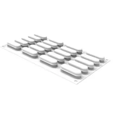 Форма для випікання Silikomart Eclair XS 55x17 мм, h 17 мм (20x14 мл) (ECLAIR XS 14)