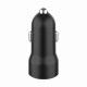 Зарядний пристрій Gembird 1xUSB-A (18W QC3.0) + 1xUSB-C (20W PD) black (TA-UC-A2PDQC20-CAR-01)