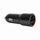 Зарядний пристрій Gembird 1xUSB-C PD20W + 1xUSB QC3.0 car adapter black (TA-UC-AC2PDQC38-CAR-01)