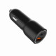 Зарядний пристрій Gembird 1xUSB-C PD20W + 1xUSB QC3.0 car adapter black (TA-UC-AC2PDQC38-CAR-01)