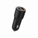Зарядний пристрій Gembird 1xUSB-C PD20W + 1xUSB QC3.0 car adapter black (TA-UC-AC2PDQC38-CAR-01)