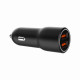 Зарядний пристрій Gembird 2xUSB QC3.0 car adapter black (TA-UC-A2QC36-CAR-01)