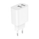 Зарядний пристрій Gembird 2 USB-A 5V/2.4A (12W) white (TA-UC-2A12-01)