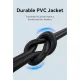 Дата кабель USB 2.0 AM to USB-C 1.5m 3A 18W PVC black Vention (CTHBG)