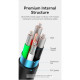 Дата кабель USB 2.0 AM to USB-C 3.0m 3.0A (18W) PVC black Vention (CTHBI)
