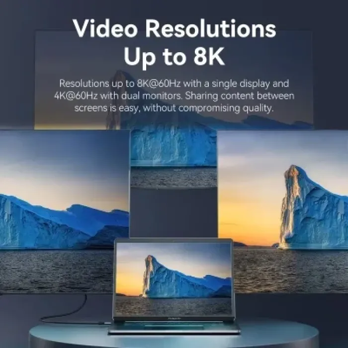 Дата кабель USB-C to USB-C 1.0m Thunderbolt 4 240W (50V/5A) 8K60Hz Gray Aluminum Alloy Vention (TAVHF)