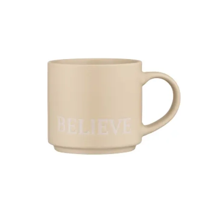 Чашка ARDESTO Believe, 420мл, кераміка, жовтий (AR3043Y)