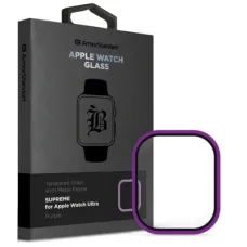 Скло захисне Armorstandart Supreme BI Metal Frame Apple Watch Ultra 49 mm Purple (ARM78301)