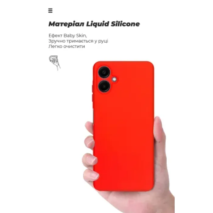 Чохол до мобільного телефона Armorstandart ICON Samsung A06 (A065) Camera cover Red (ARM80136)