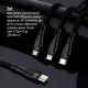 Дата кабель USB-C to Lightning + Micro 5P + USB-C 1.2m 3.0A (PD60W data) Black ColorWay (CW-CBPDU3060-BK)