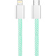 Дата кабель USB-C to Lightning 1.0m 27W green ColorWay (CW-CBPDCL061-G)