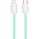 Дата кабель USB-C to Lightning 1.0m 27W green ColorWay (CW-CBPDCL061-G)