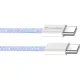 Дата USB-C кабель USB-C 1.0m 60W 3.0А purple ColorWay (CW-CBPDCC061-PU)