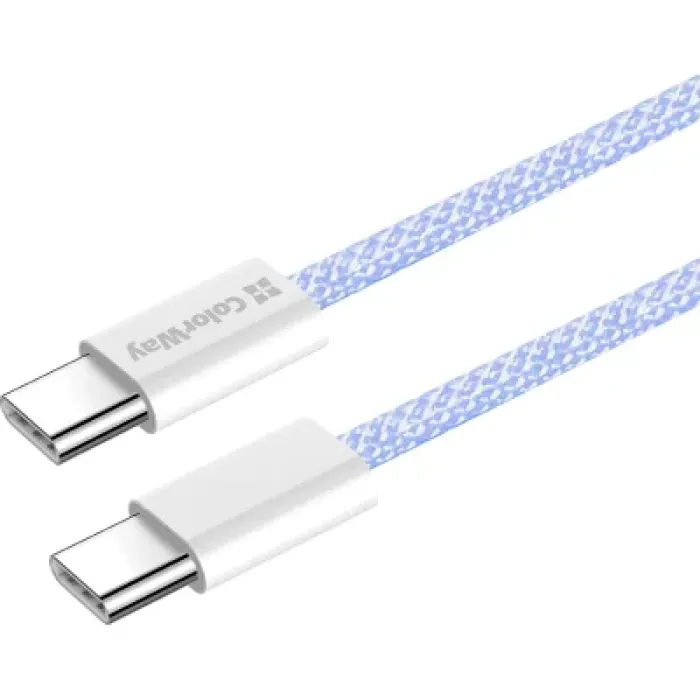 Дата USB-C кабель USB-C 1.0m 60W 3.0А purple ColorWay (CW-CBPDCC061-PU)