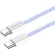 Дата USB-C кабель USB-C 1.0m 60W 3.0А purple ColorWay (CW-CBPDCC061-PU)