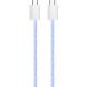 Дата кабель USB-C to USB-C 1.0m 60W 3.0А purple ColorWay (CW-CBPDCC061-PU)