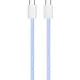 Дата USB-C кабель USB-C 1.0m 60W 3.0А purple ColorWay (CW-CBPDCC061-PU)