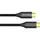 Дата USB-C кабель USB-C 1.0m USB3.2 (20Gbps 4K PD100W) Gen2 5А black ColorWay (CW-CBPDCC062-BK)