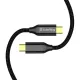 Дата USB-C кабель USB-C 1.0m USB3.2 (20Gbps 4K PD100W) Gen2 5А black ColorWay (CW-CBPDCC062-BK)