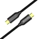 Дата USB-C кабель USB-C 1.0m USB3.2 (20Gbps 4K PD100W) Gen2 5А black ColorWay (CW-CBPDCC062-BK)