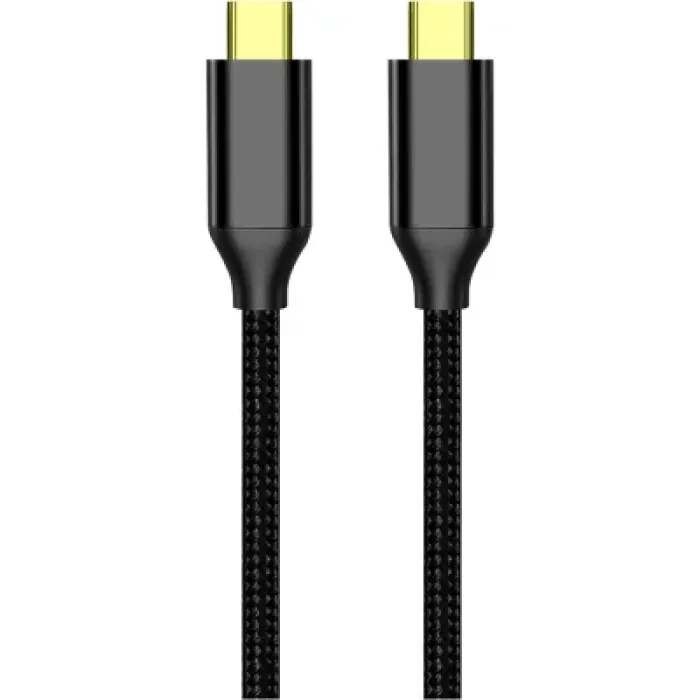 Дата USB-C кабель USB-C 1.0m USB3.2 (20Gbps 4K PD100W) Gen2 5А black ColorWay (CW-CBPDCC062-BK)