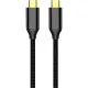 Дата USB-C кабель USB-C 1.0m USB3.2 (20Gbps 4K PD100W) Gen2 5А black ColorWay (CW-CBPDCC062-BK)