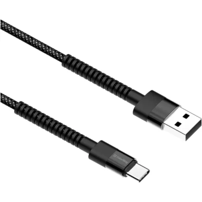 Дата кабель USB 2.0 до USB-C 1.0m 2.4А black ColorWay (CW-CBUC063-BK)