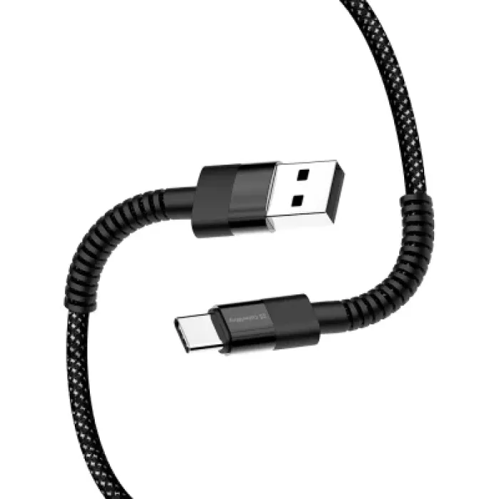 Дата кабель USB 2.0 до USB-C 1.0m 2.4А black ColorWay (CW-CBUC063-BK)